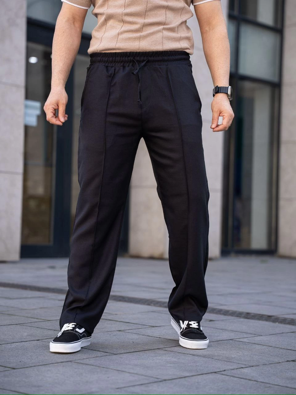 Erkek Keten Cepli Çıma Dikişli jogger Buggy Pantalon Rahat kalıp - Gri görsel 11